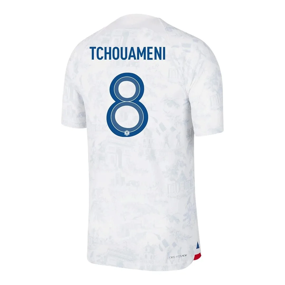 France 2022 Away Jersey – Tchouameni #8 (Player Version, Authentic)