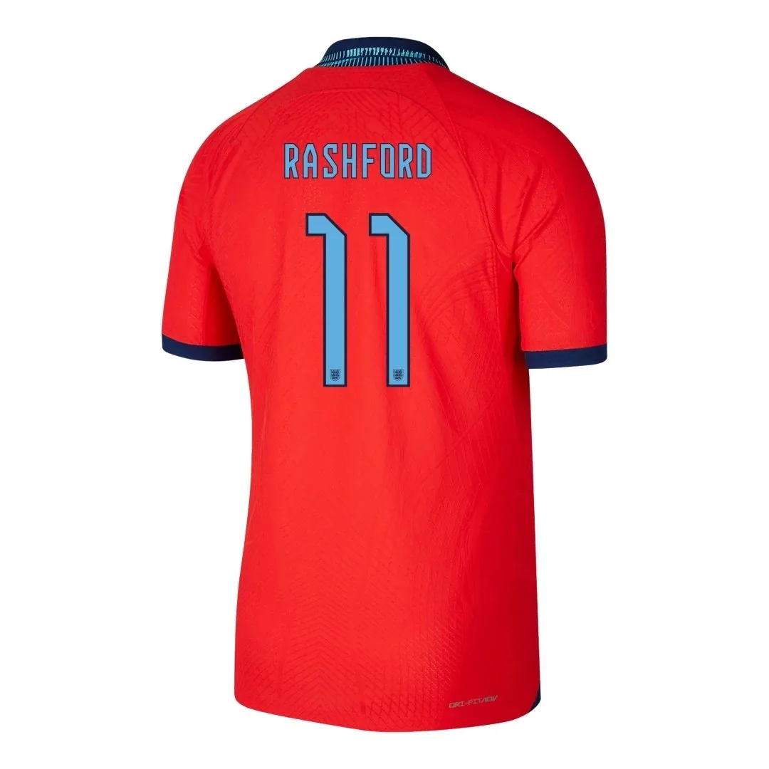 England 2022 Away Jersey – Rashford #11 (Player Version, Authentic)