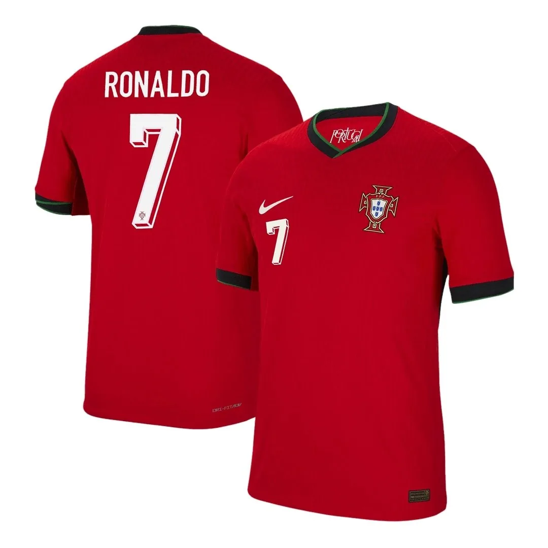 Portugal 2024 Home Jersey – Ronaldo #7 (Player Version, Authentic)