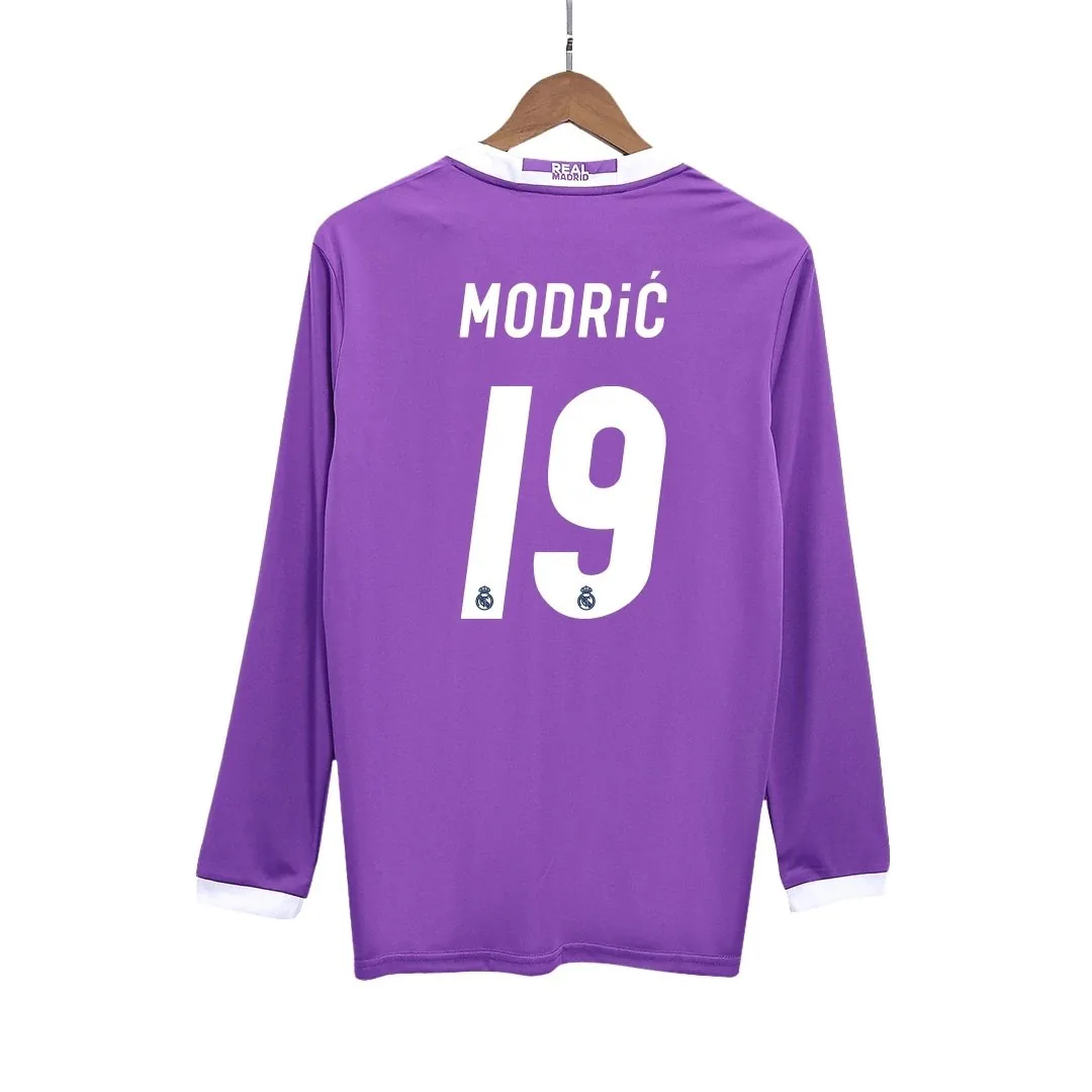 Real Madrid 2016/17 Away Jersey – Modric #19 (Long Sleeve)