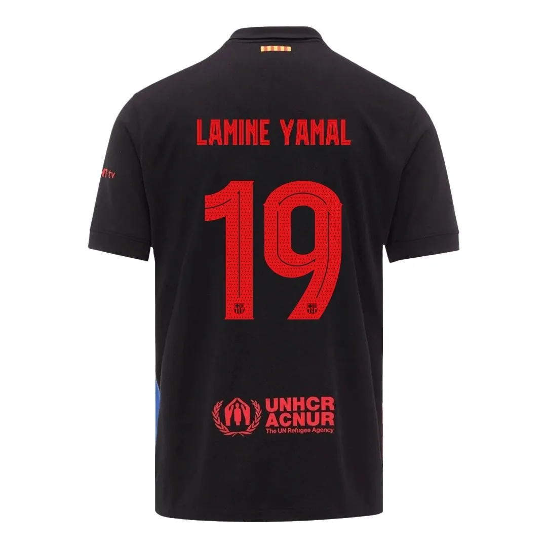 Barcelona 2024/25 Away Jersey – Lamine Yamal #19 (UCL)