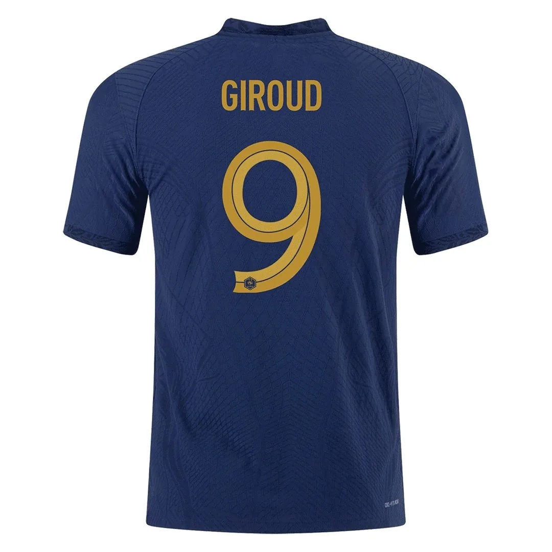 France 2022 Home Jersey – Giroud #9 (Player Version, Authentic)