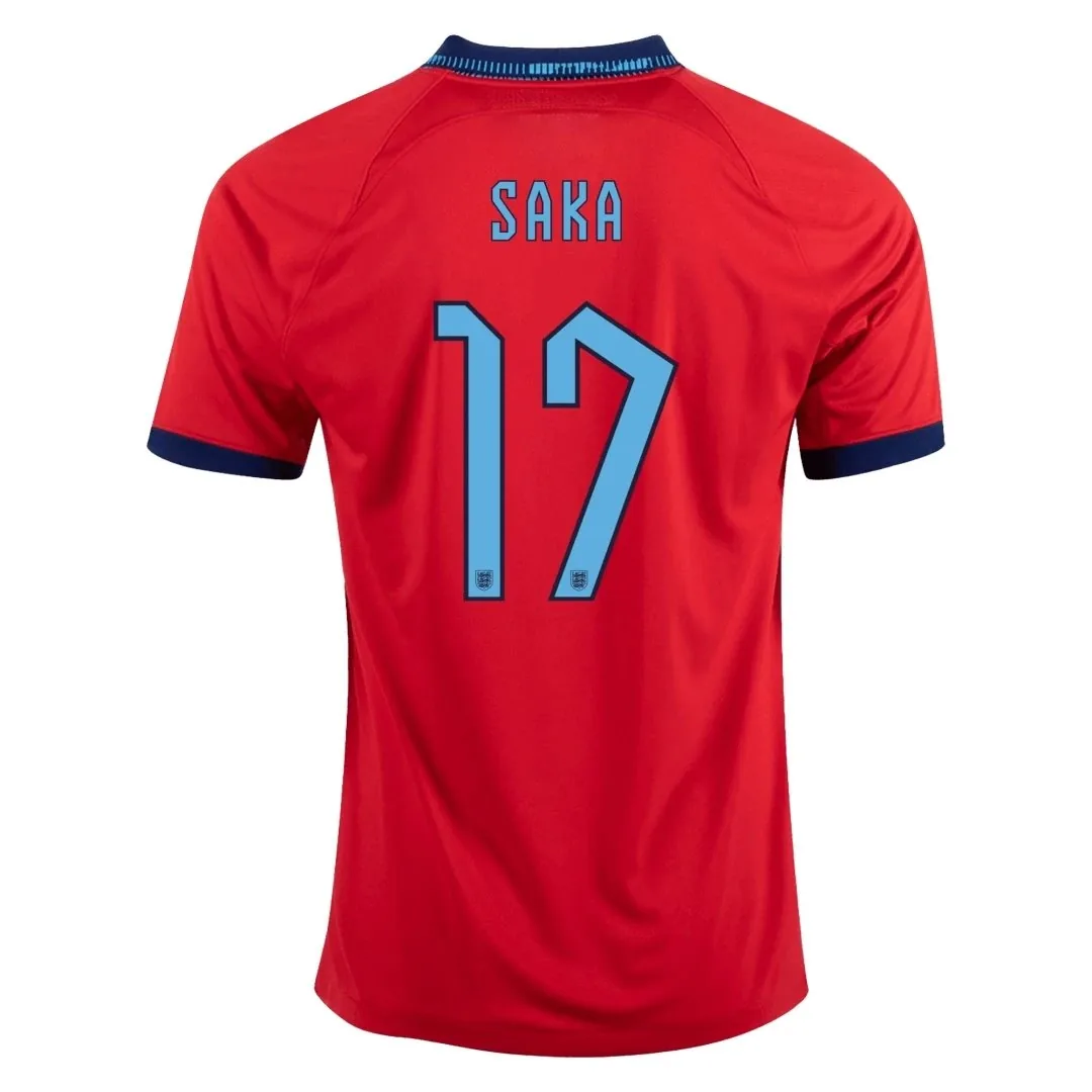 England 2022 Away Jersey – Saka #17