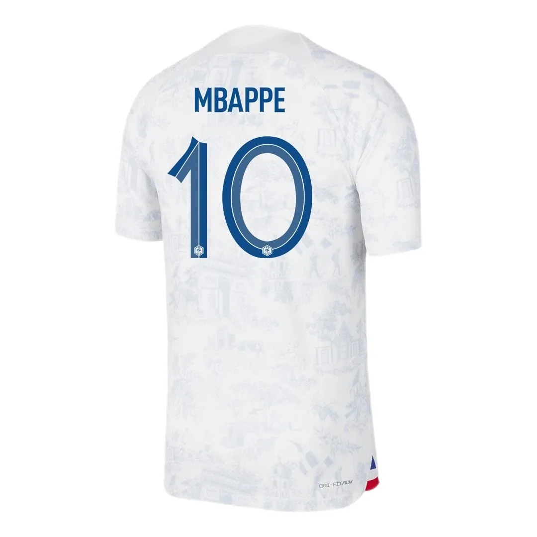 France 2022 Away Jersey – Mbappe #10 (Player Version, Authentic)