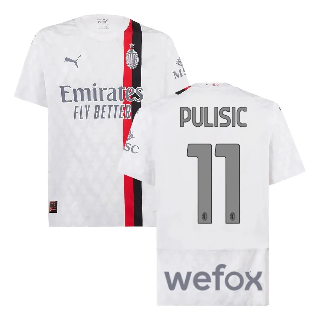 AC Milan 2023/24 Away Jersey – Pulisic #11 (Player Version, Authentic)