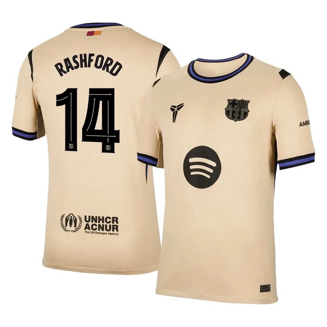 Barcelona 2025/26 Away Jersey – Rashford #14 (UCL)