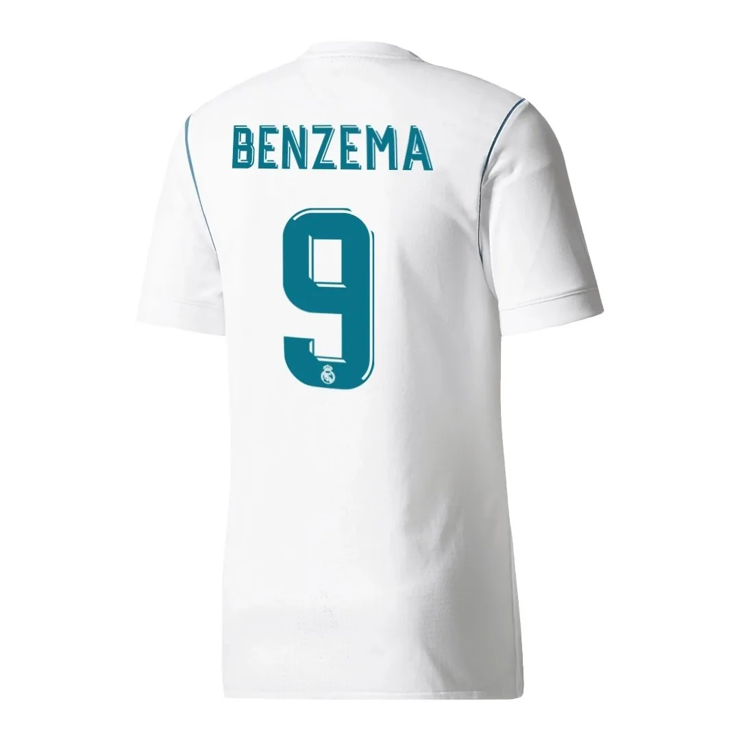 Real Madrid 2017/18 Home Jersey – Benzema #9