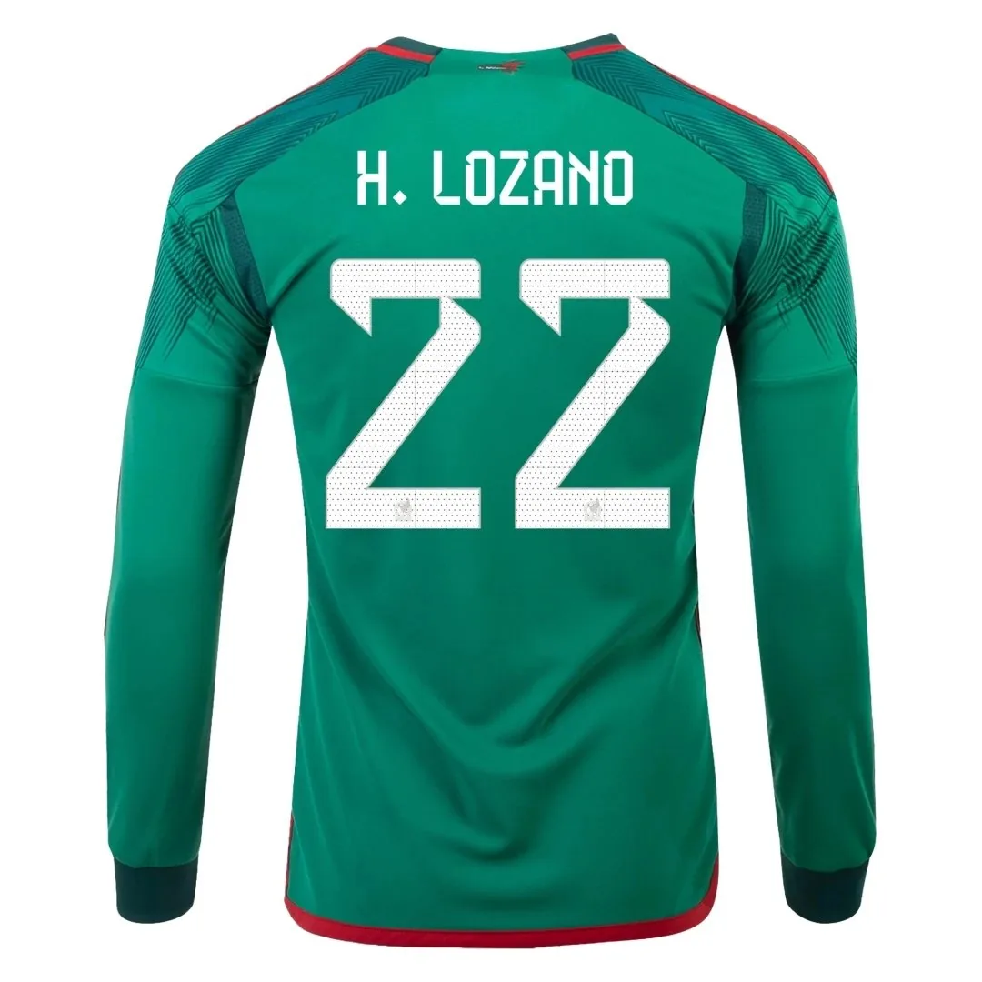 Mexico 2022 Home Jersey – Lozano #22 (Long Sleeve)