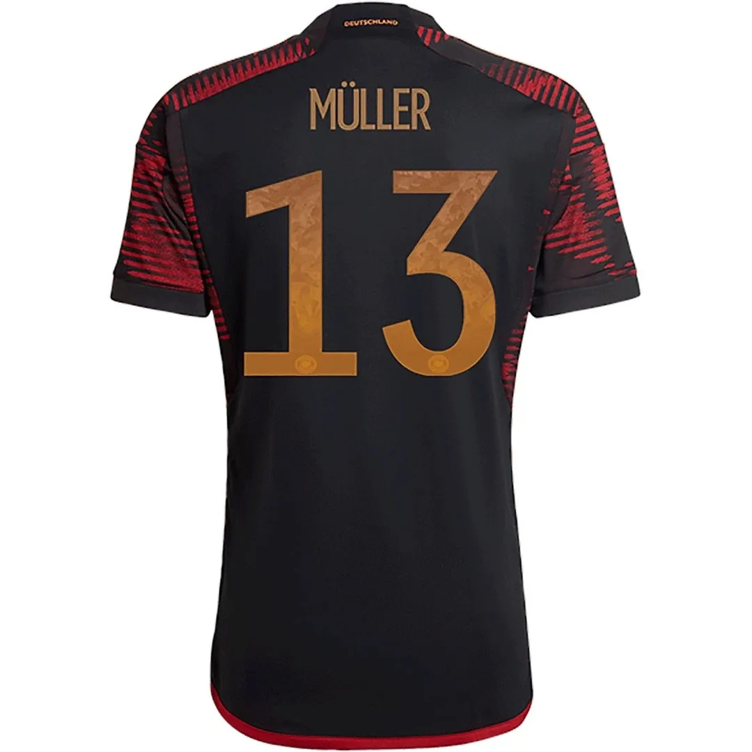 Germany 2022 Away Jersey – Muller #13