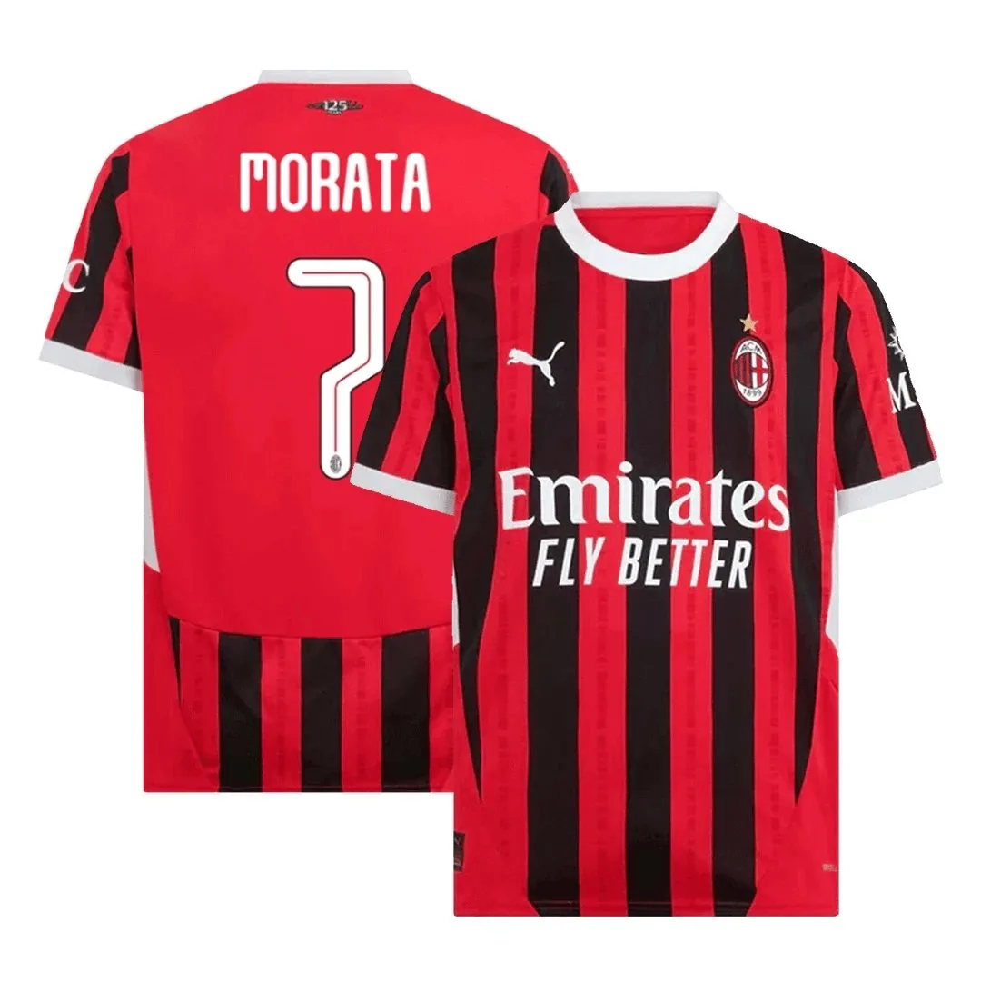 AC Milan 2024/25 Home Jersey – Morata #7 (UCL)