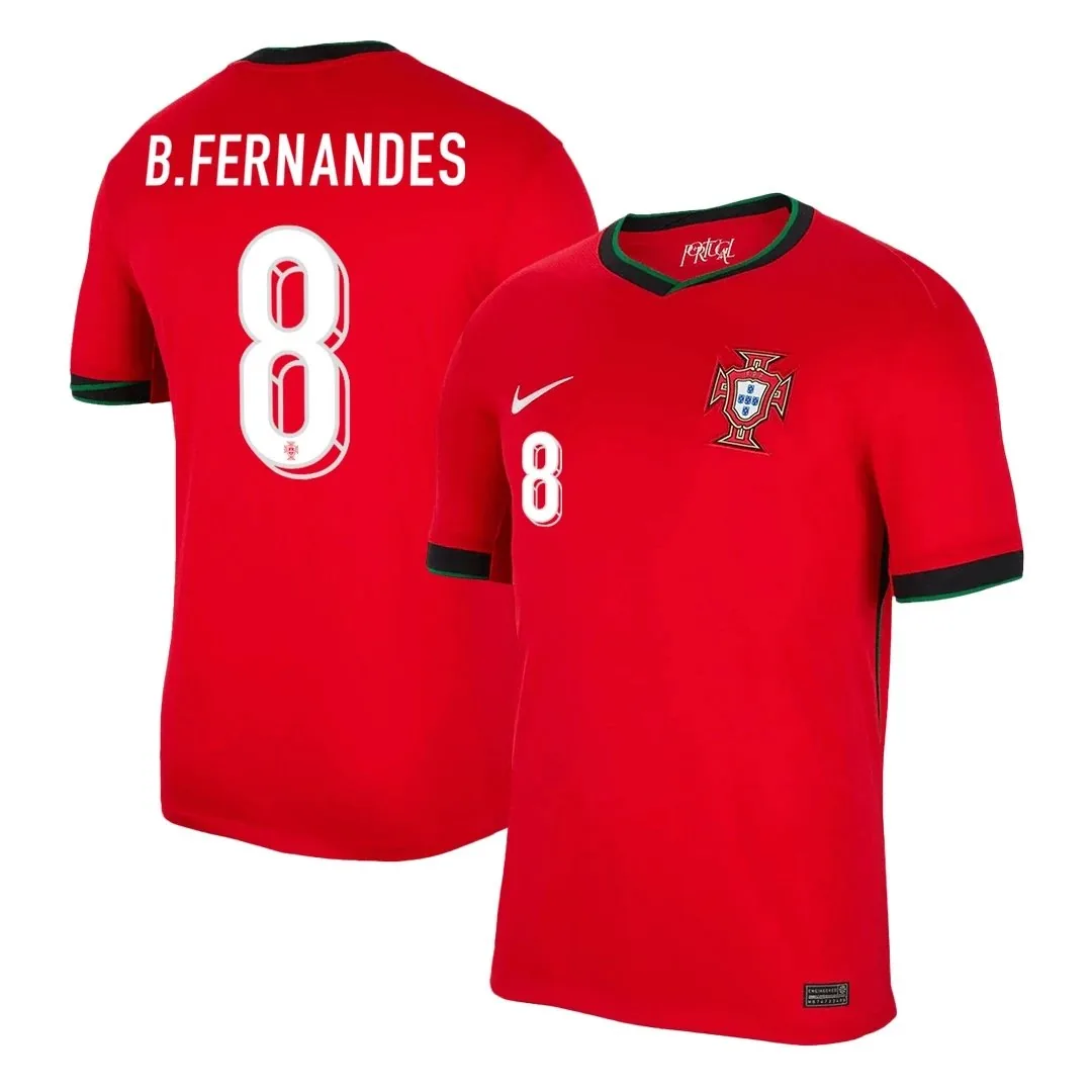 Portugal 2024 Home Jersey – Bruno Fernandes #8