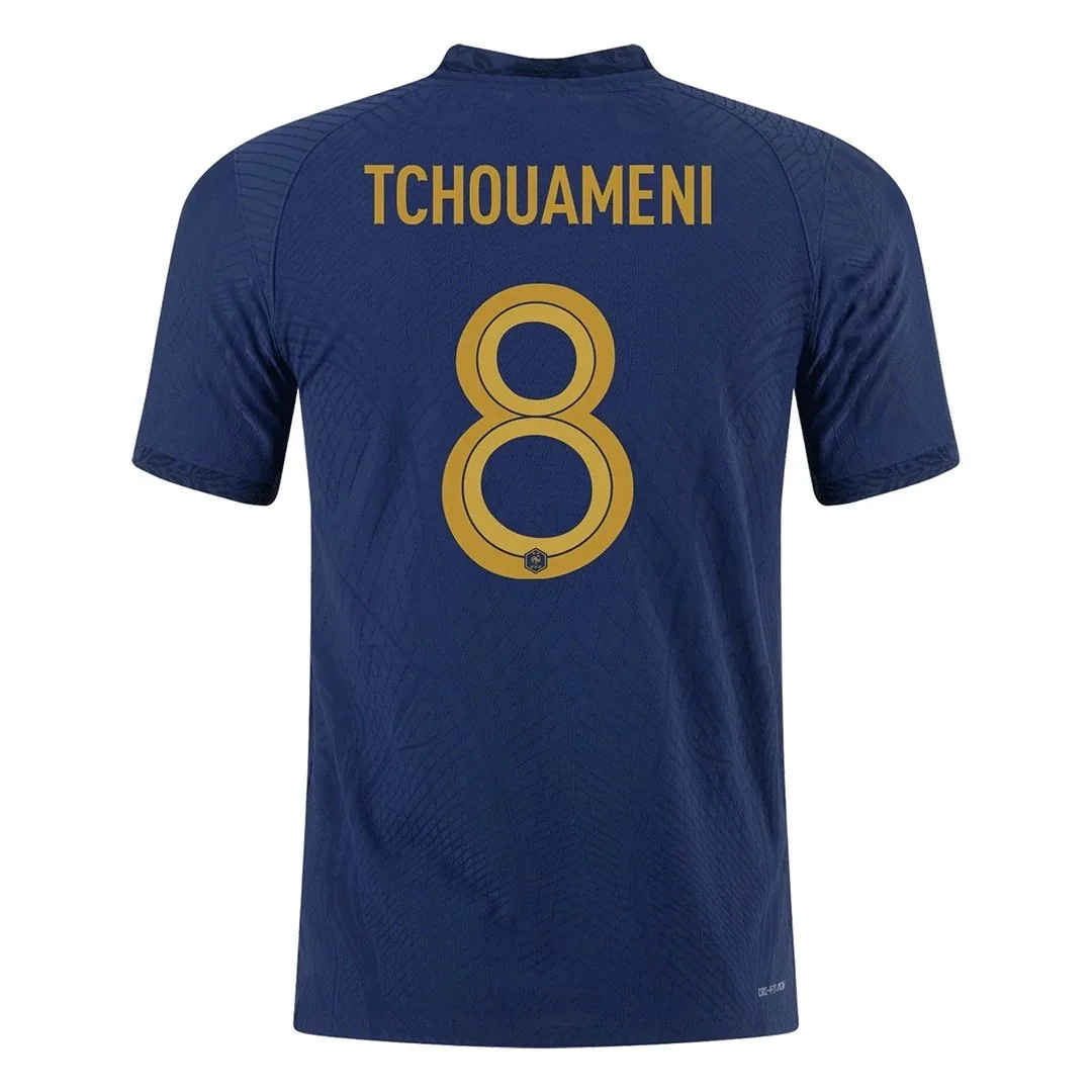 France 2022 Home Jersey – Tchouameni #8 (Player Version, Authentic)