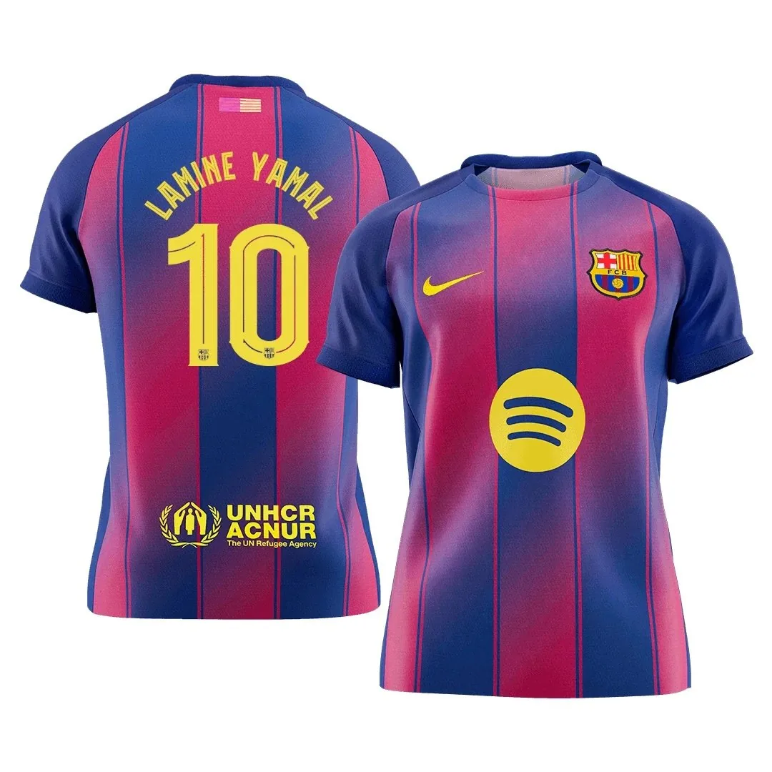 Barcelona 2025/26 Home Jersey – Lamine Yamal #10 (UCL)