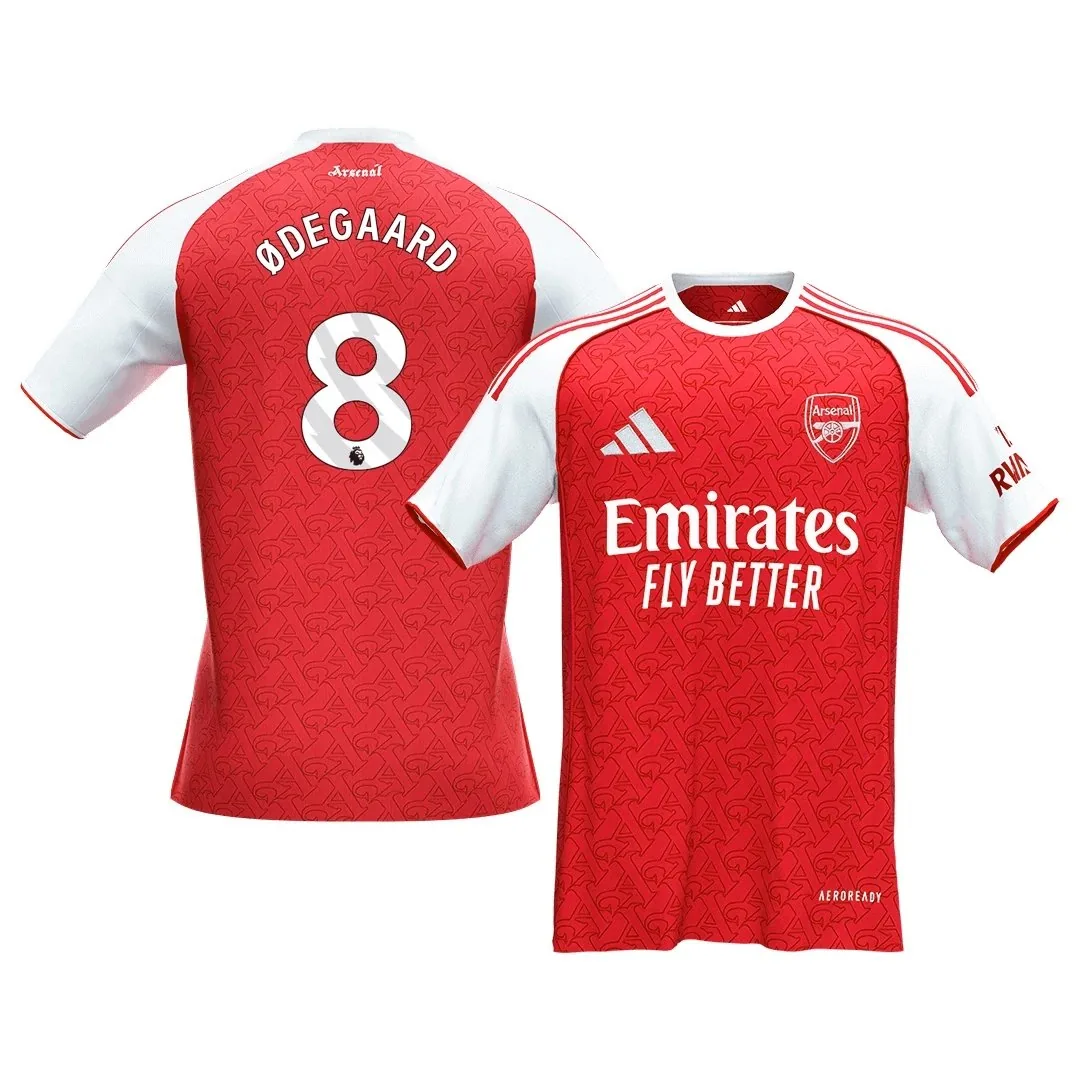 Arsenal 2025/26 Home Jersey – Odegaard #8