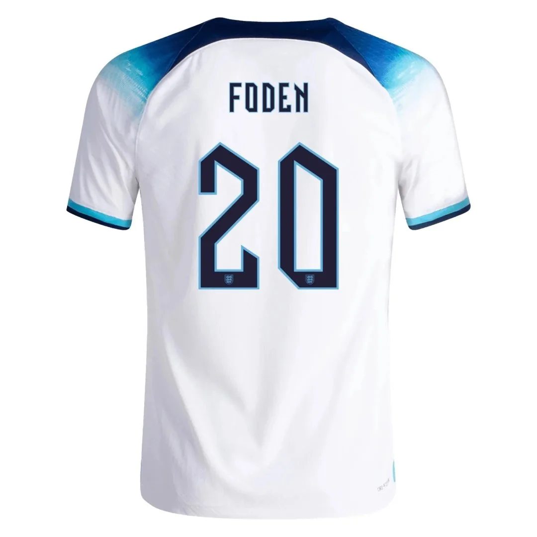 England 2022 Home Jersey – Foden #20 (Player Version, Authentic)