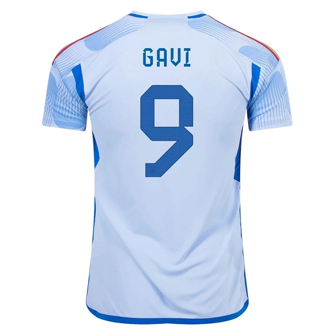 Spain 2022 Away Jersey – Gavi #9