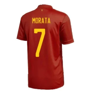 Spain 2020 Home Jersey – Morata #7