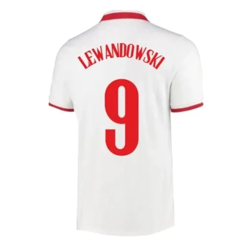 Poland 2020 Home Jersey – Lewandowski #9