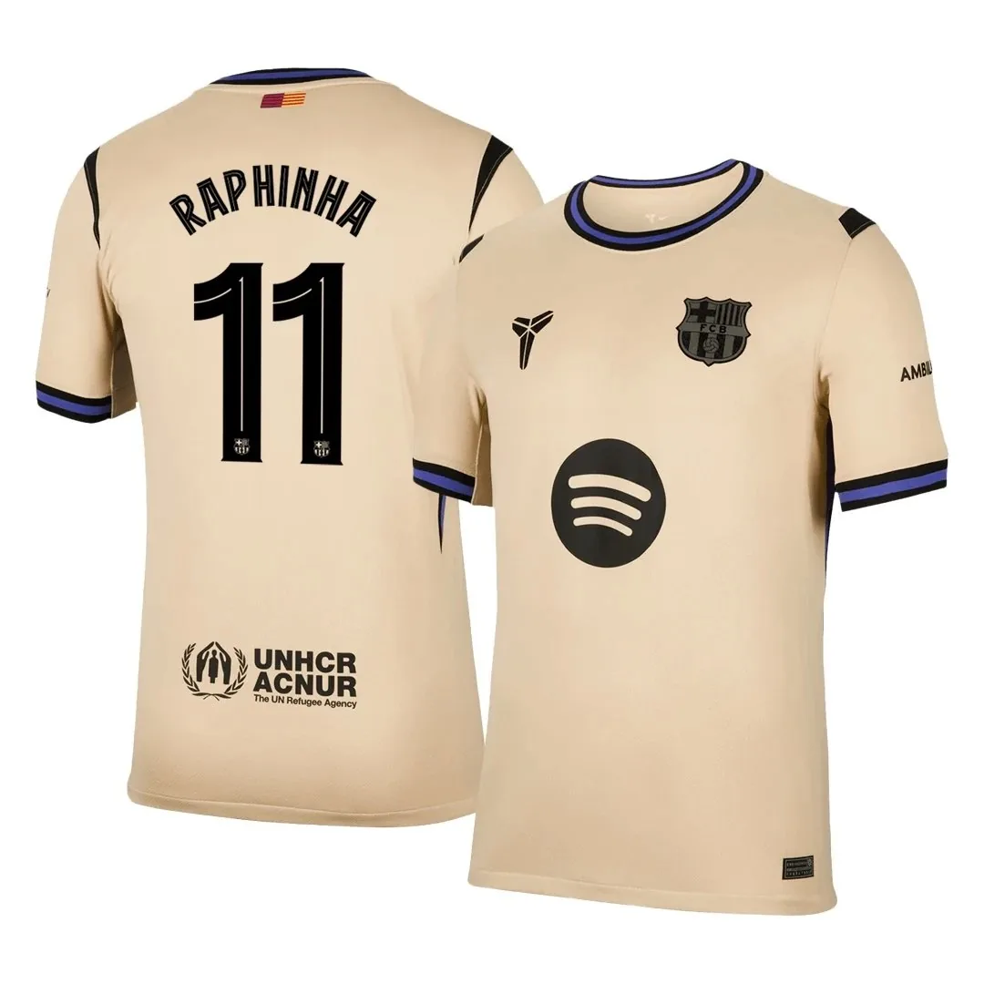 Barcelona 2025/26 Away Jersey – Raphinha #11 (UCL)