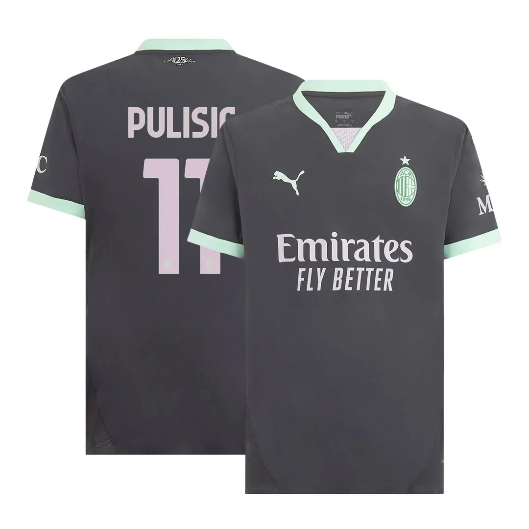 AC Milan 2024/25 Third Away Jersey – Pulisic #11 (Player Version, Authentic)