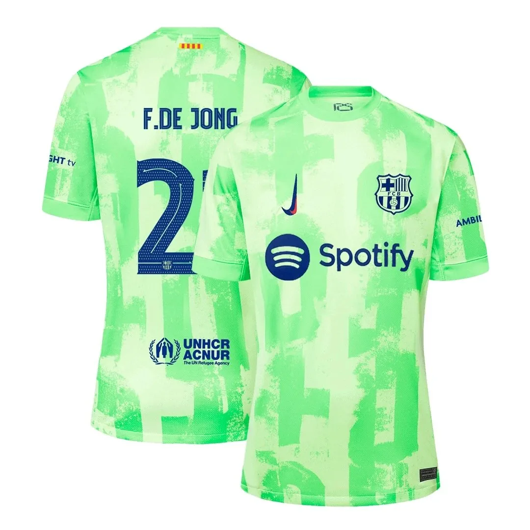 Barcelona 2024/25 Third Away Jersey – De Jong #21 (UCL)