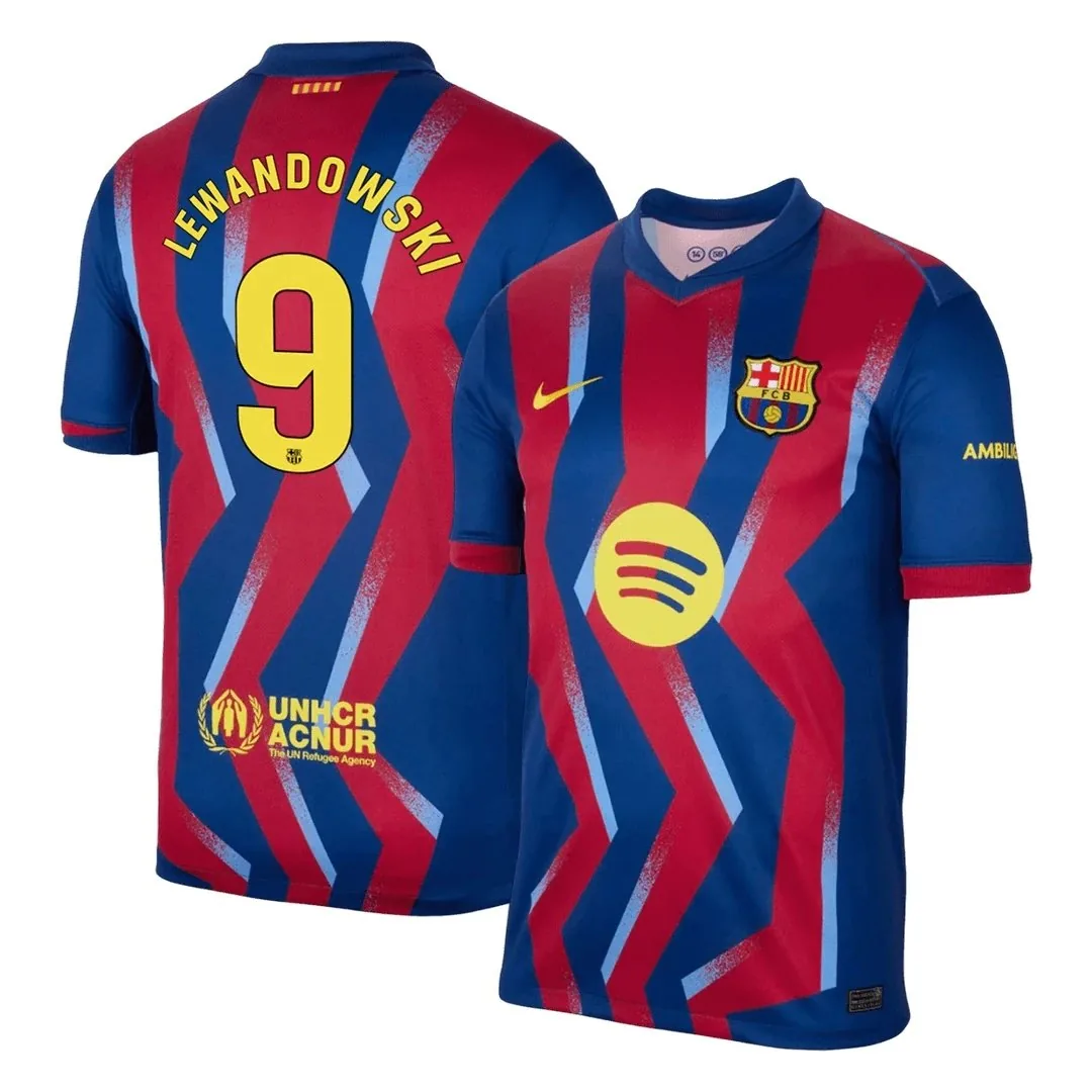 Barcelona 2025/26 Fourth Away Jersey – Lewandowski #9