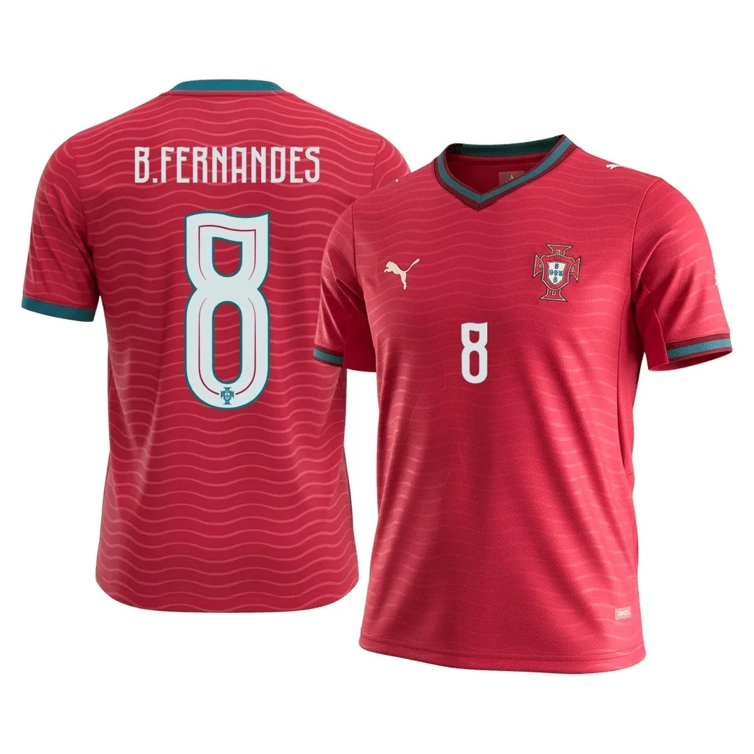 Portugal 2026 Home Jersey – Bruno Fernandes #8
