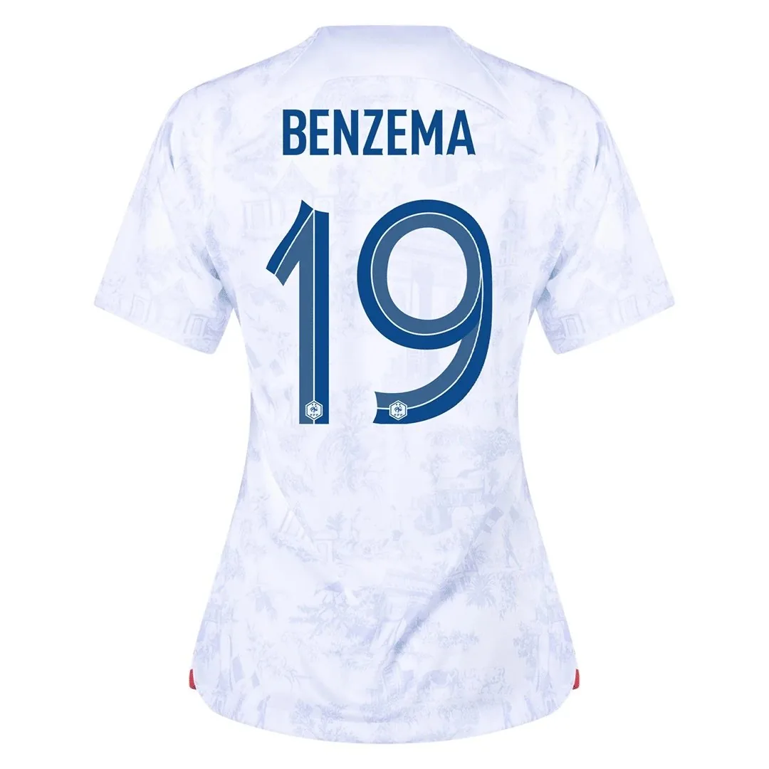 France 2022 Away Jersey – Benzema #19