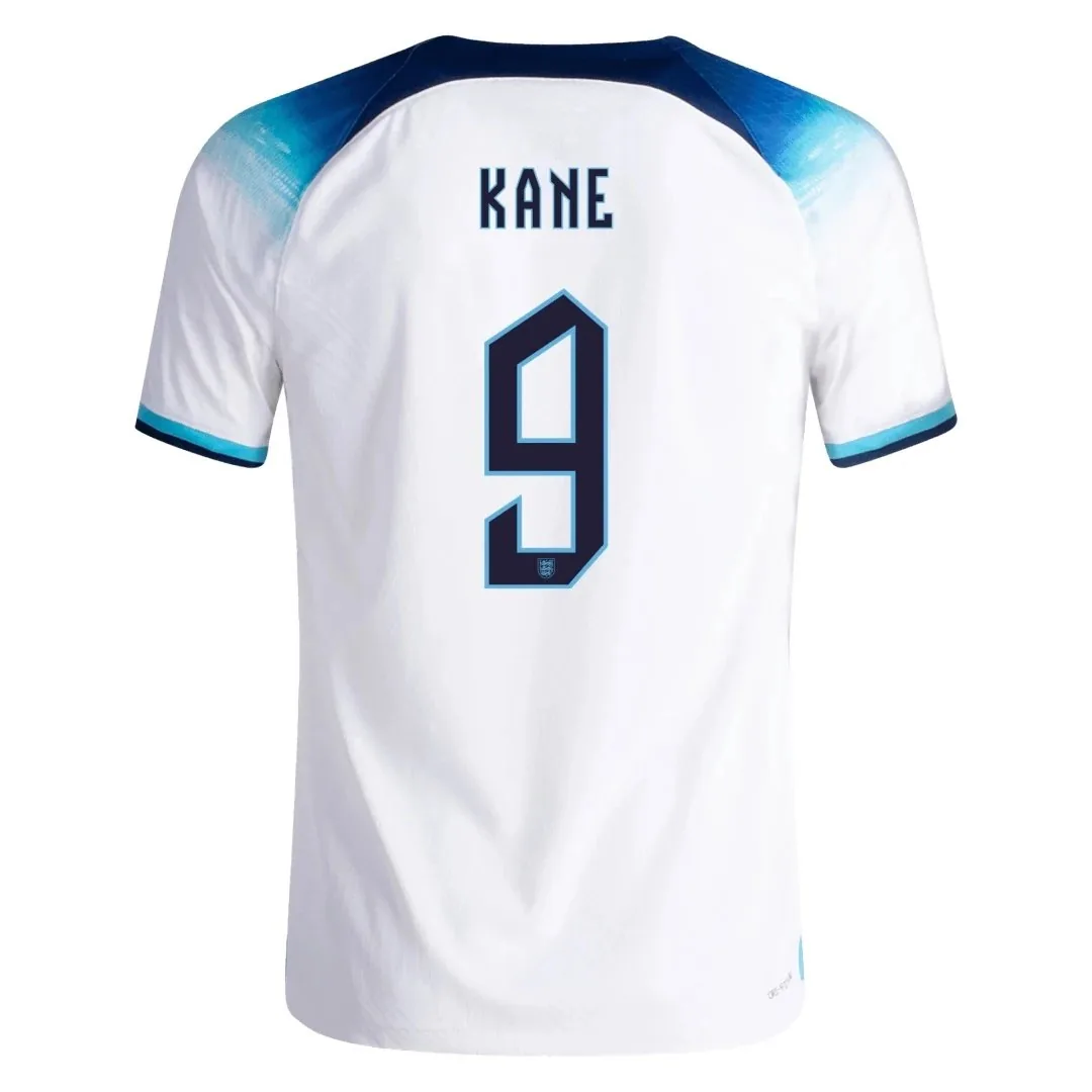 England 2022 Home Jersey – Kane #9 (Player Version, Authentic)