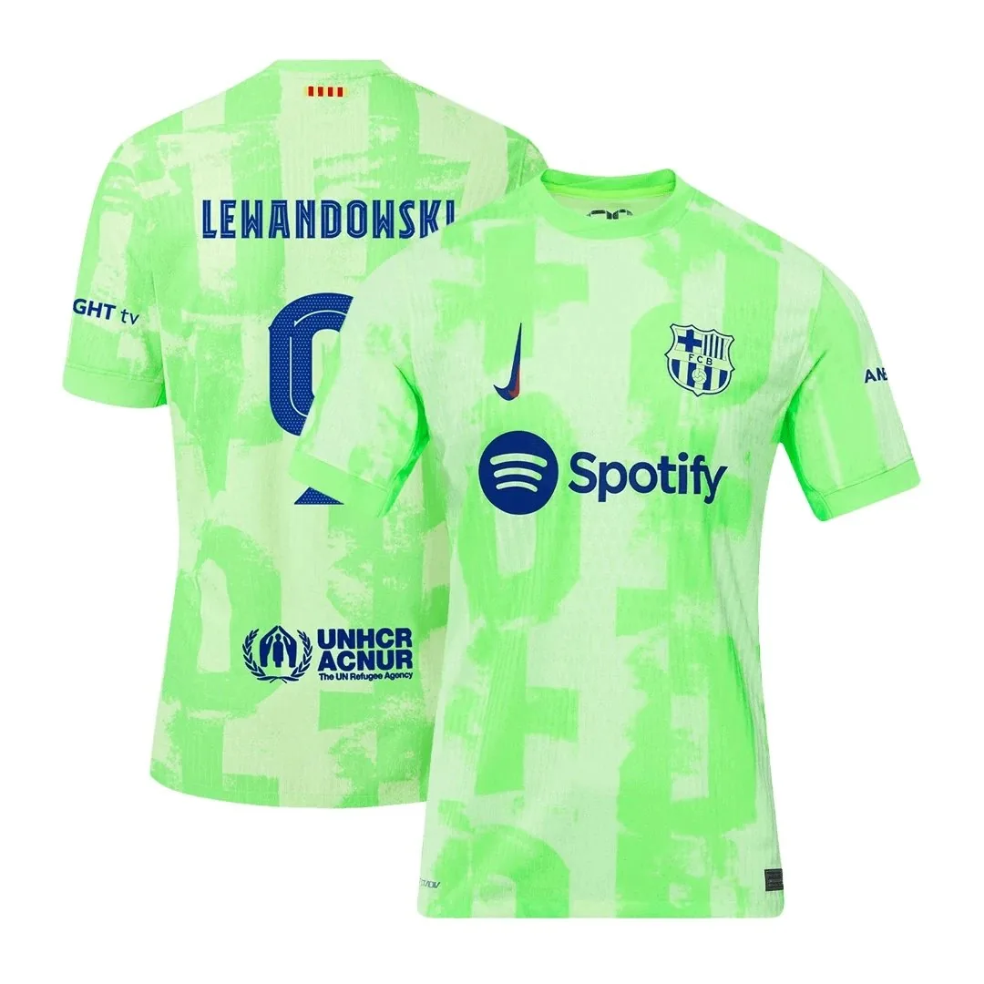 Barcelona 2024/25 Third Away Jersey – Lewandowski #9 (Player Version, UCL)