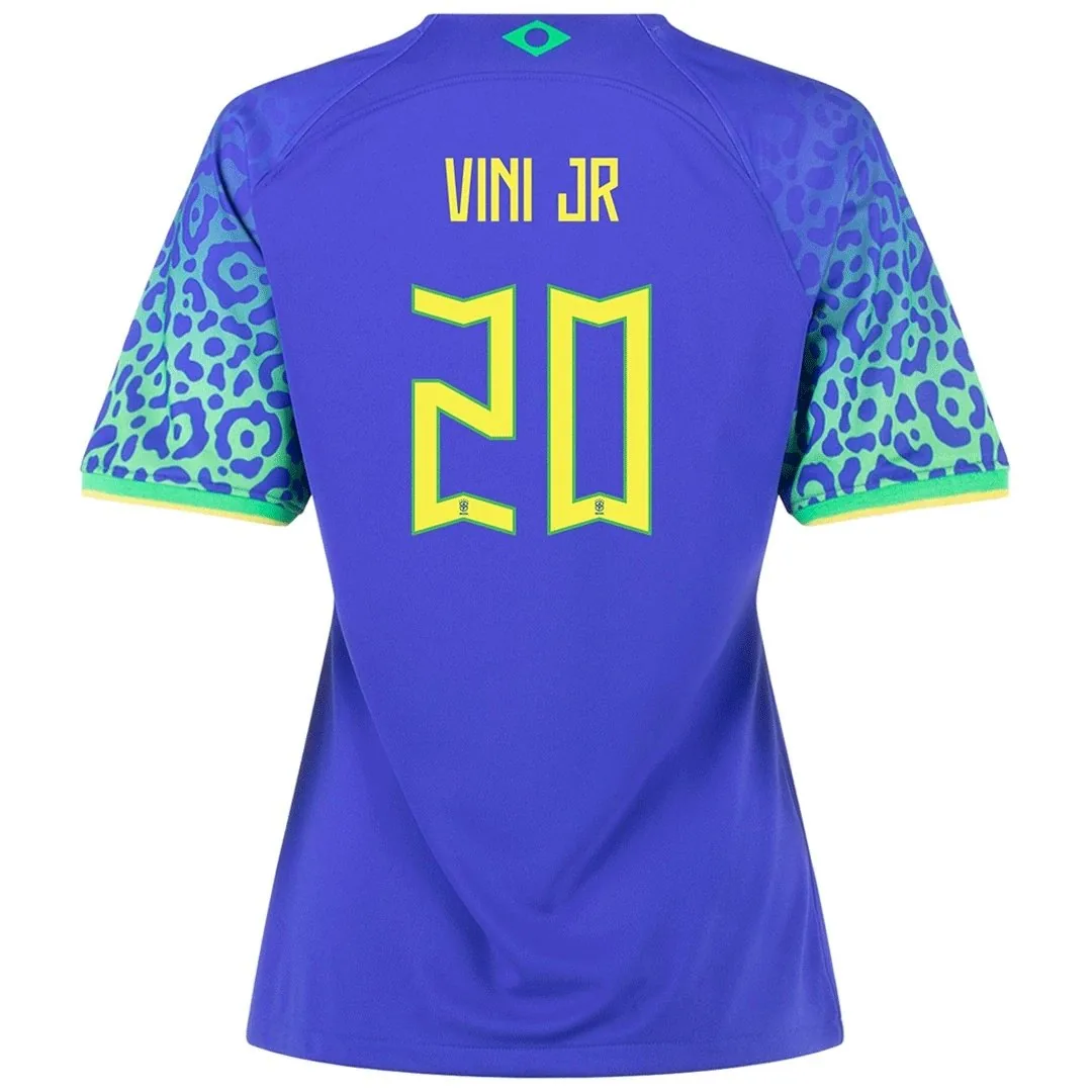 Brazil 2022 Away Jersey – Vinicius Jr #20