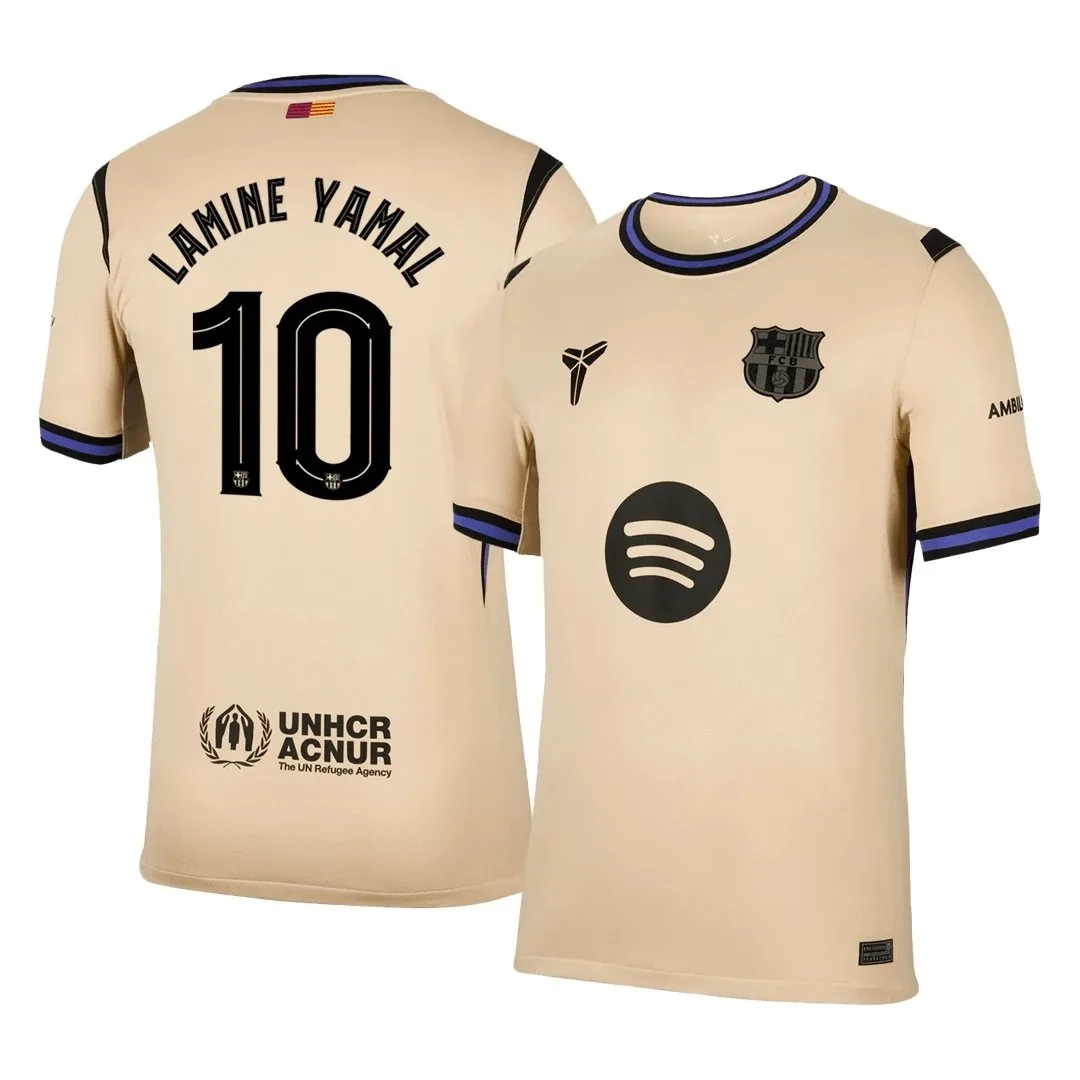 Barcelona 2025/26 Away Jersey – Lamine Yamal #10 (UCL)