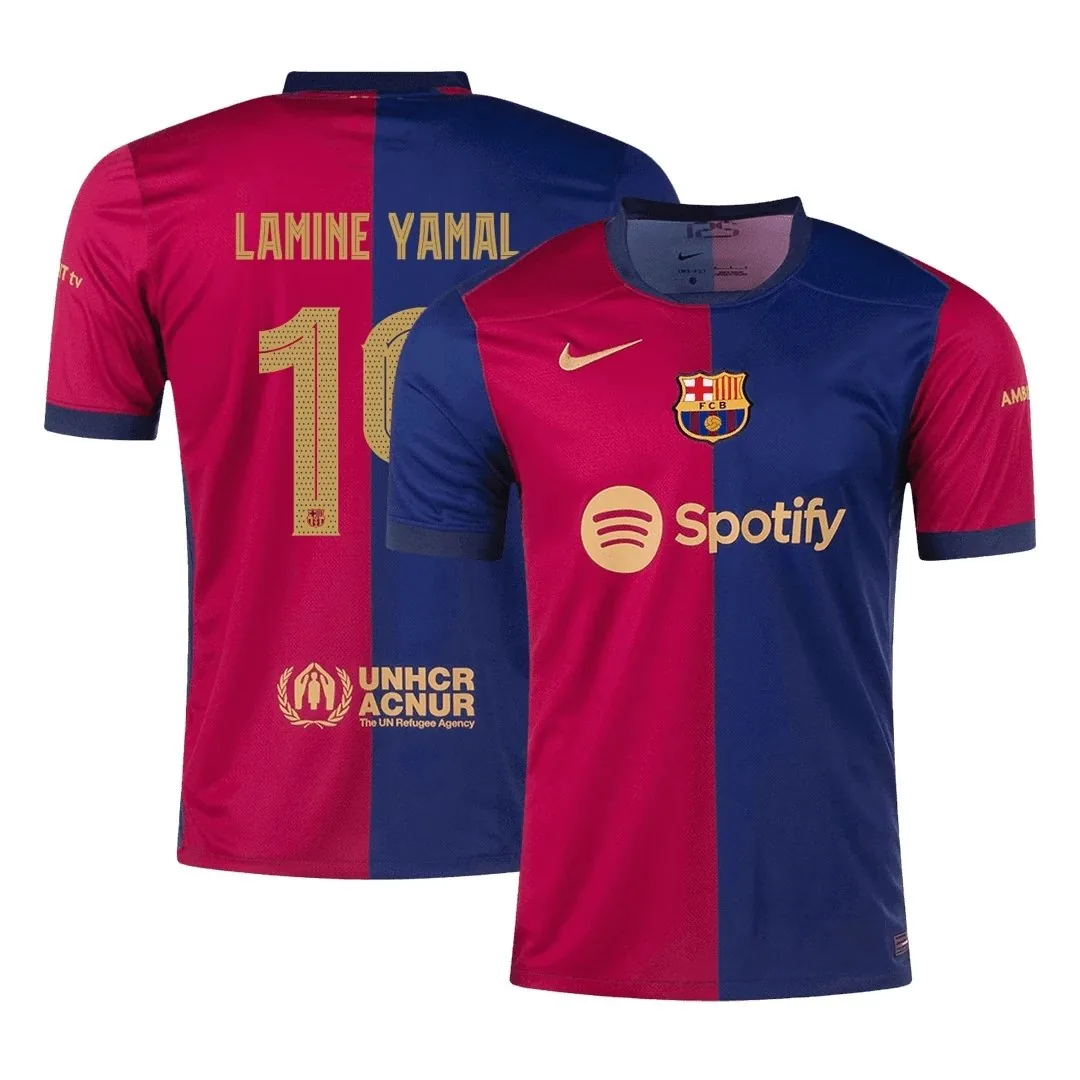 Barcelona 2024/25 Home Jersey – Lamine Yamal #19 (UCL)