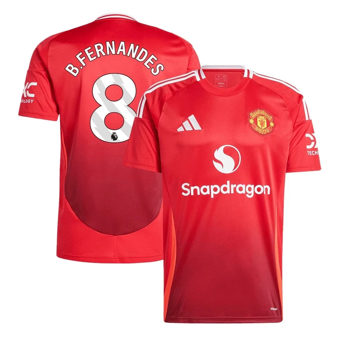 Manchester United 2024/25 Home Jersey – Bruno Fernandes #8