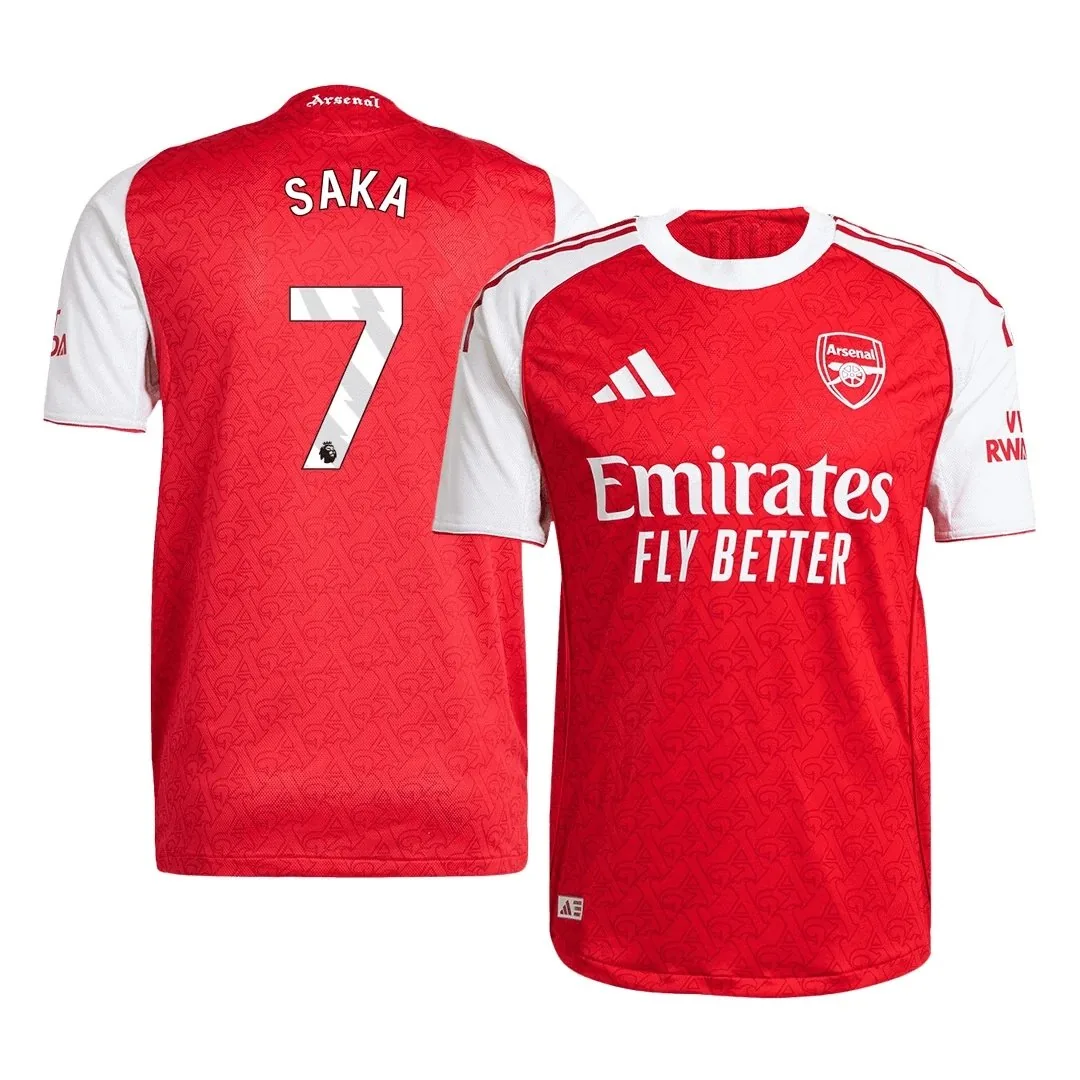 Arsenal 2025/26 Home Jersey – Saka #7 (Player Version)