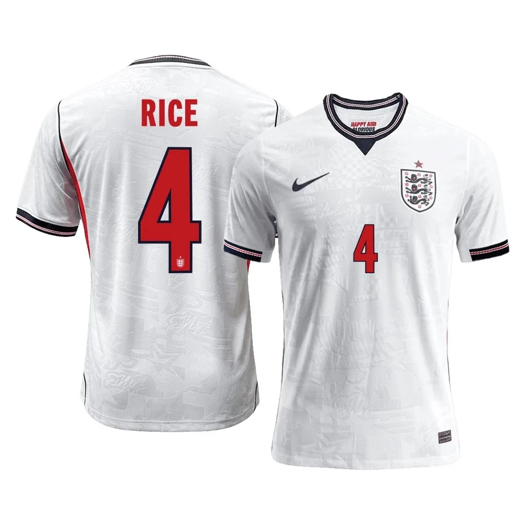 England 2026 Home Jersey – Rice #4 (Player Version)
