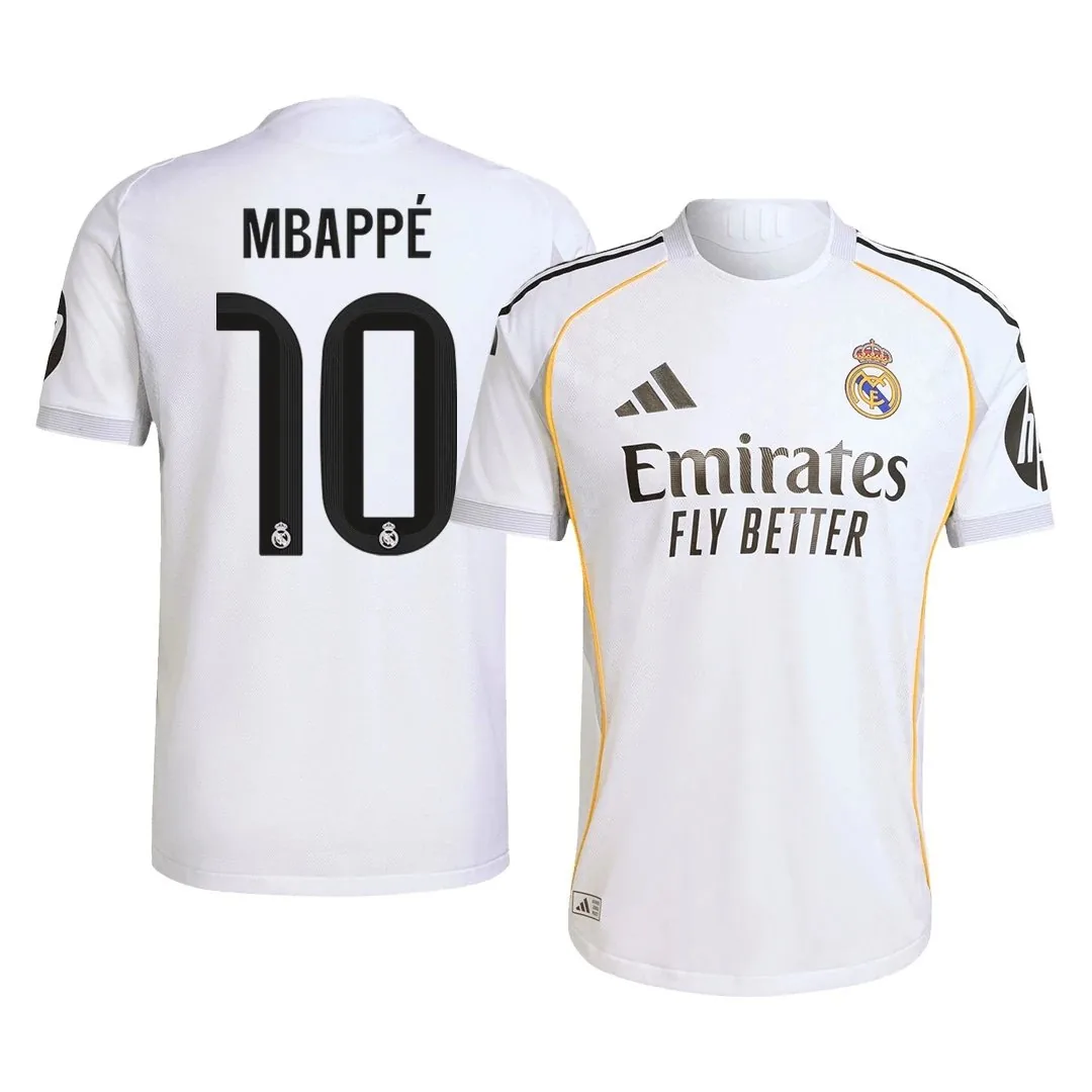 Real Madrid 2025/26 Home Jersey – Mbappé #10