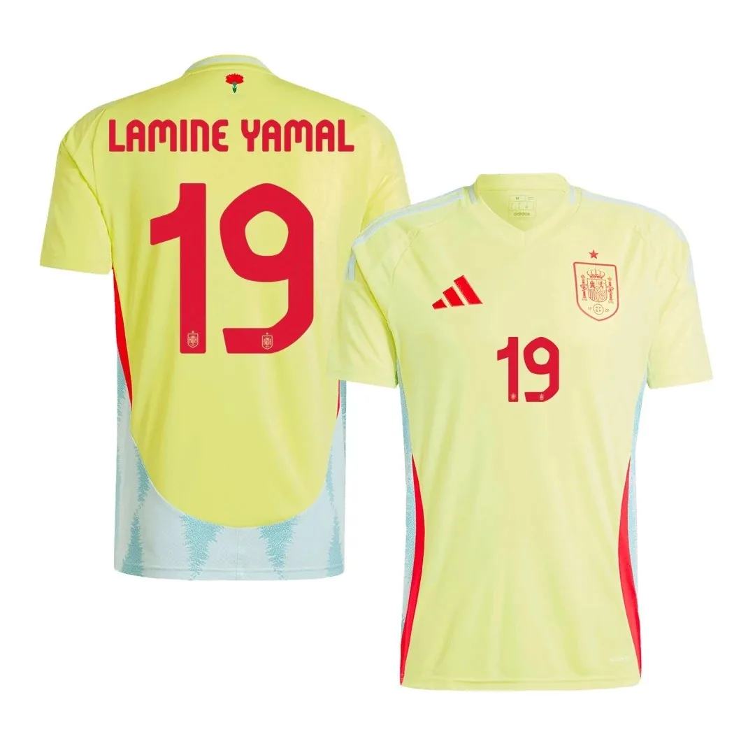 Spain 2024 Away Jersey – Lamine Yamal #19