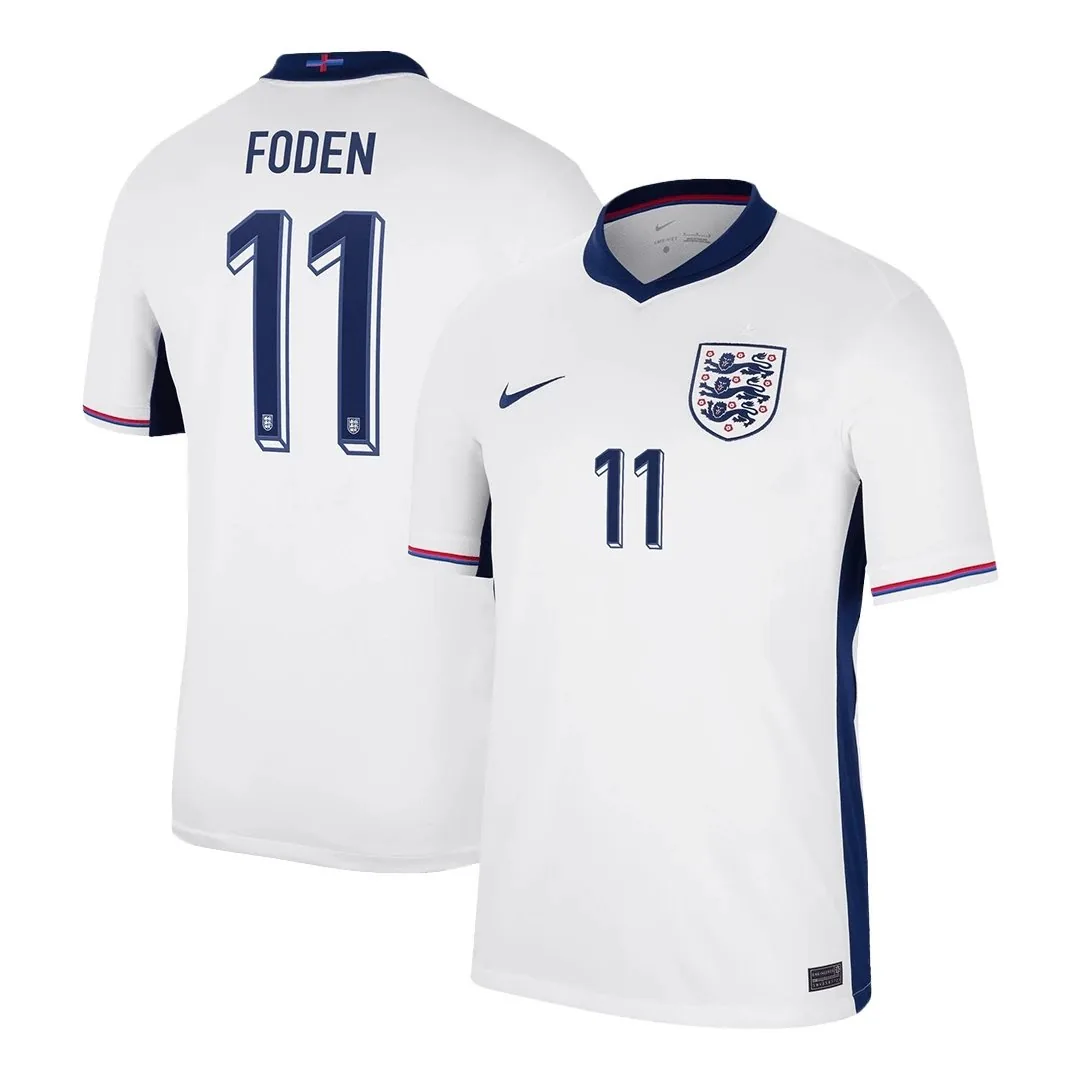 England 2024 Home Jersey – Foden #11