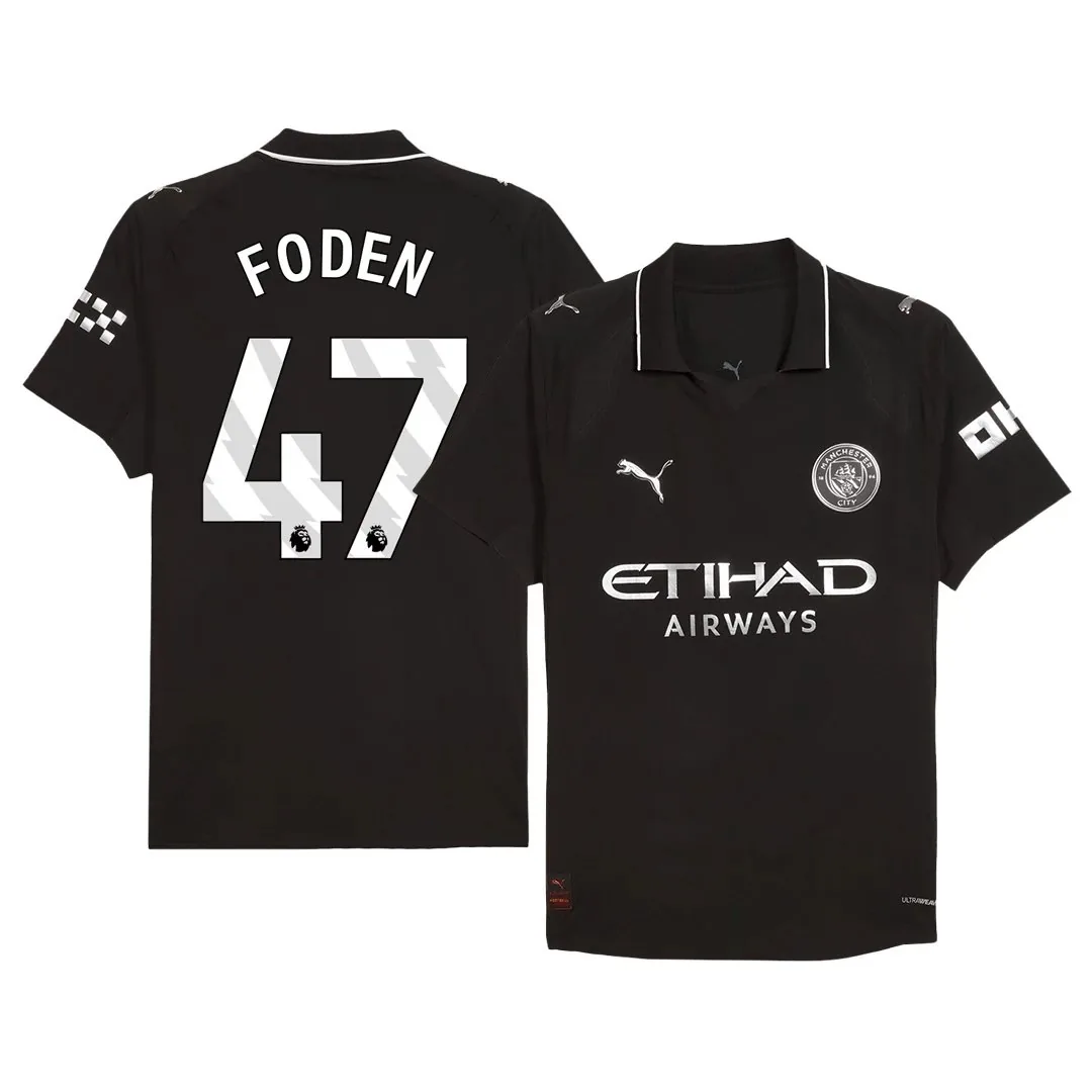 Manchester City 2025/26 Away Jersey – Foden #47 (Player Version)