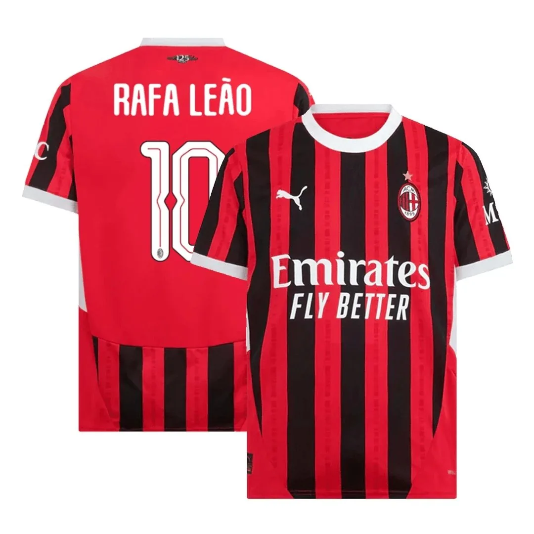 AC Milan 2024/25 Home Jersey – Leao #10 (UCL)