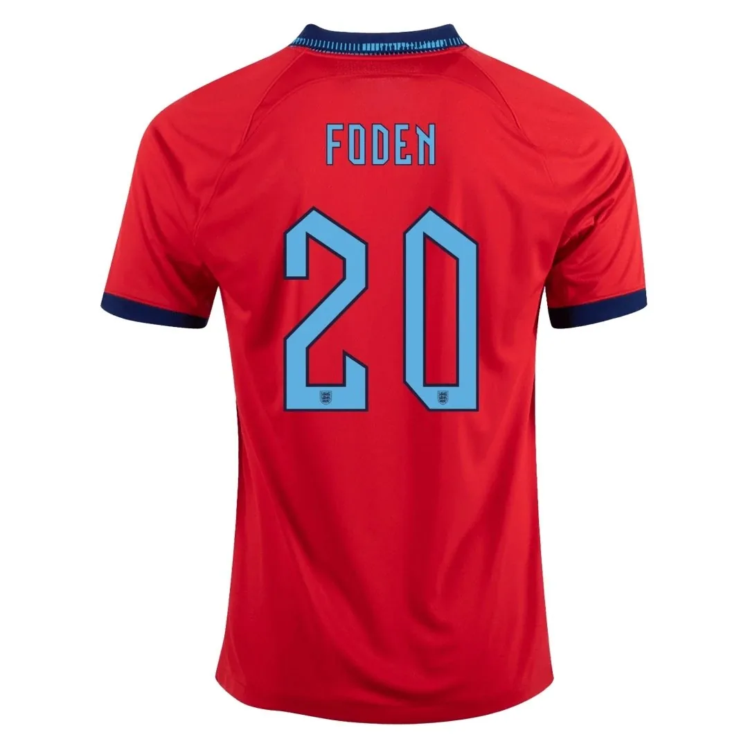 England 2022 Away Jersey – Foden #20
