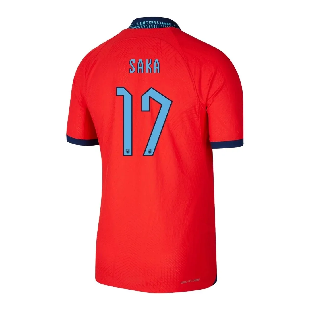 England 2022 Away Jersey – Saka #17 (Player Version, Authentic)