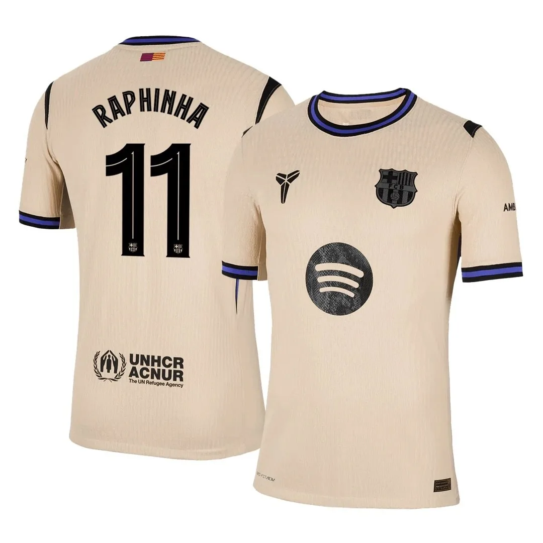 Barcelona 2025/26 Away Jersey – Raphinha #11 (Player Version, UCL)