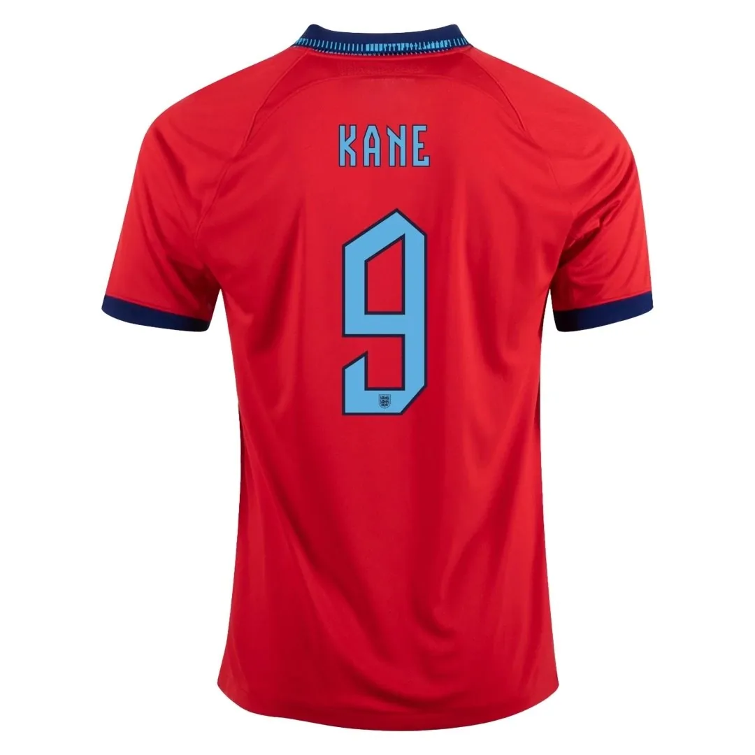 England 2022 Away Jersey – Kane #9