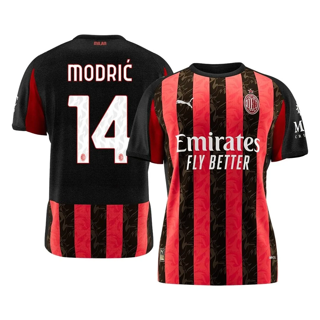 AC Milan 2025/26 Home Jersey – Modric #14
