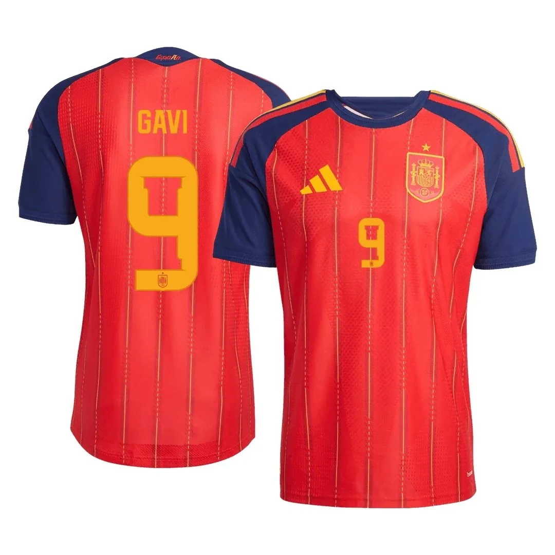 Spain 2026 Home Jersey – Gavi #9 (Player Version)