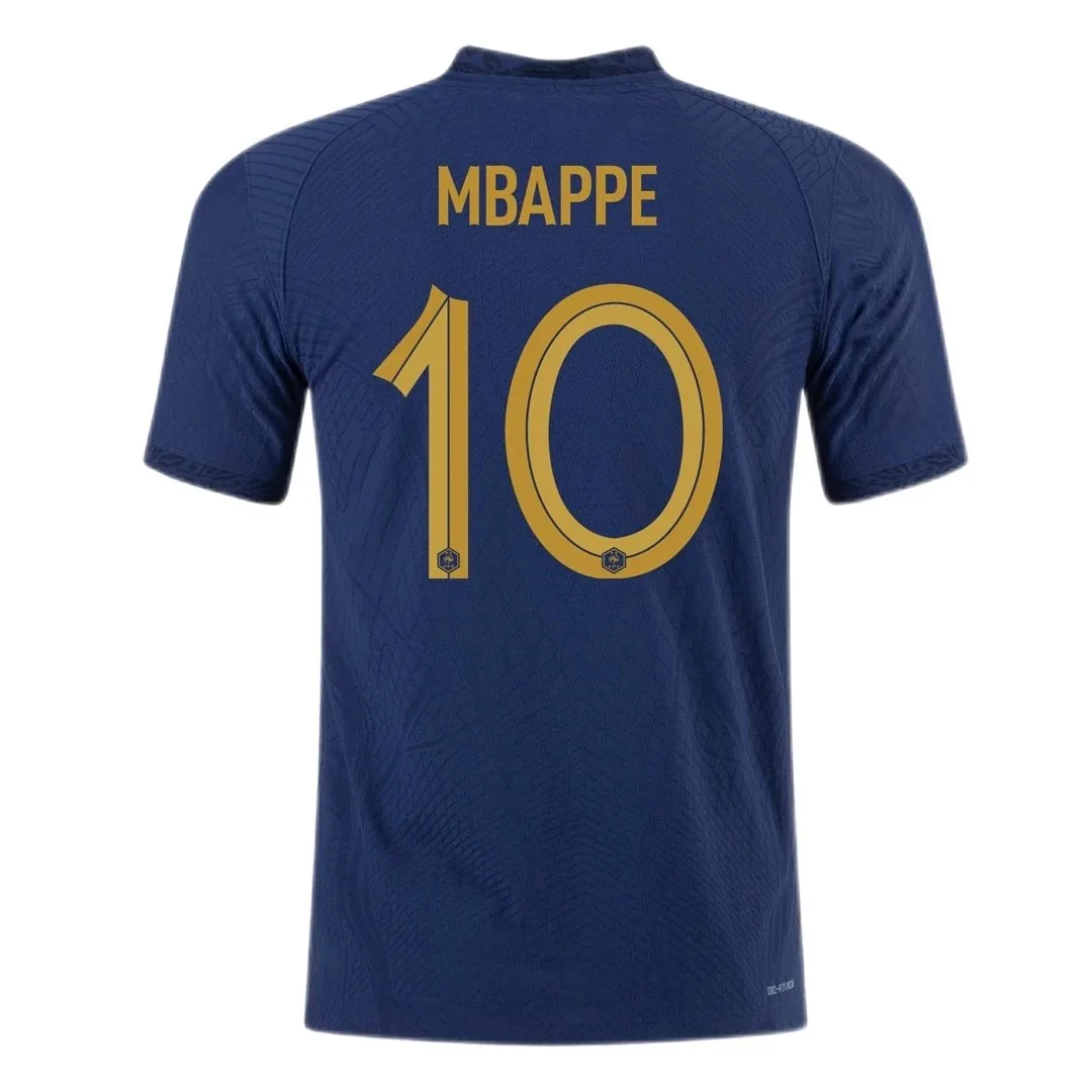 France 2022 Home Jersey – Mbappe #10 (Player Version, Authentic)