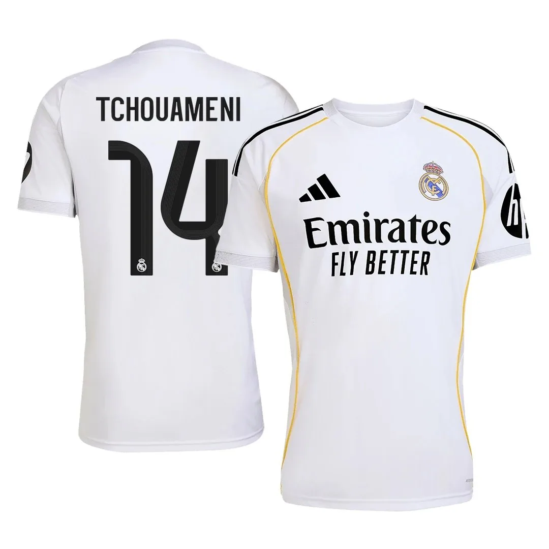 Real Madrid 2025/26 Home Jersey – Tchouameni #14