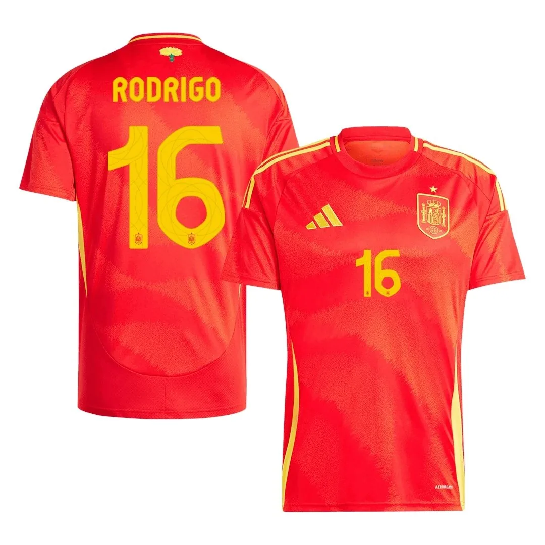 Spain 2024 Home Jersey – Rodrigo #16